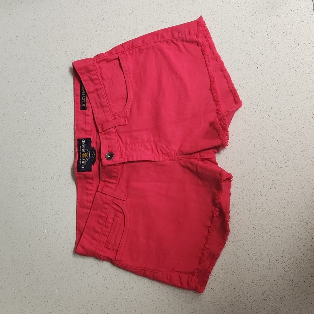 Lucky Brand Jeans NWOT Pink Riley Shorts Size 2/26